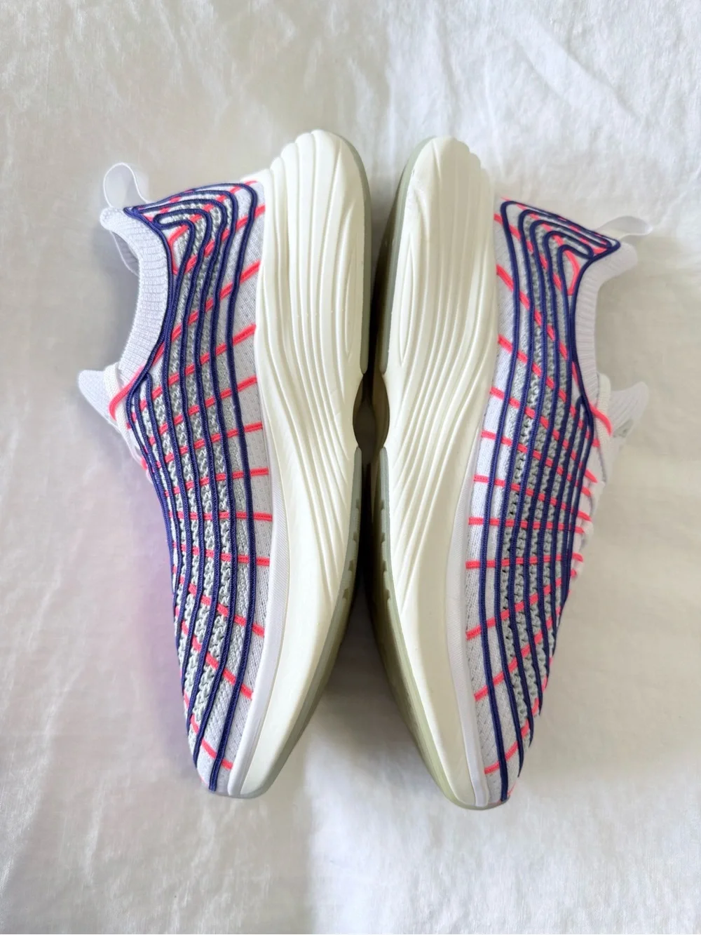 APL Women’s White Blue Pink Knit Sneakers